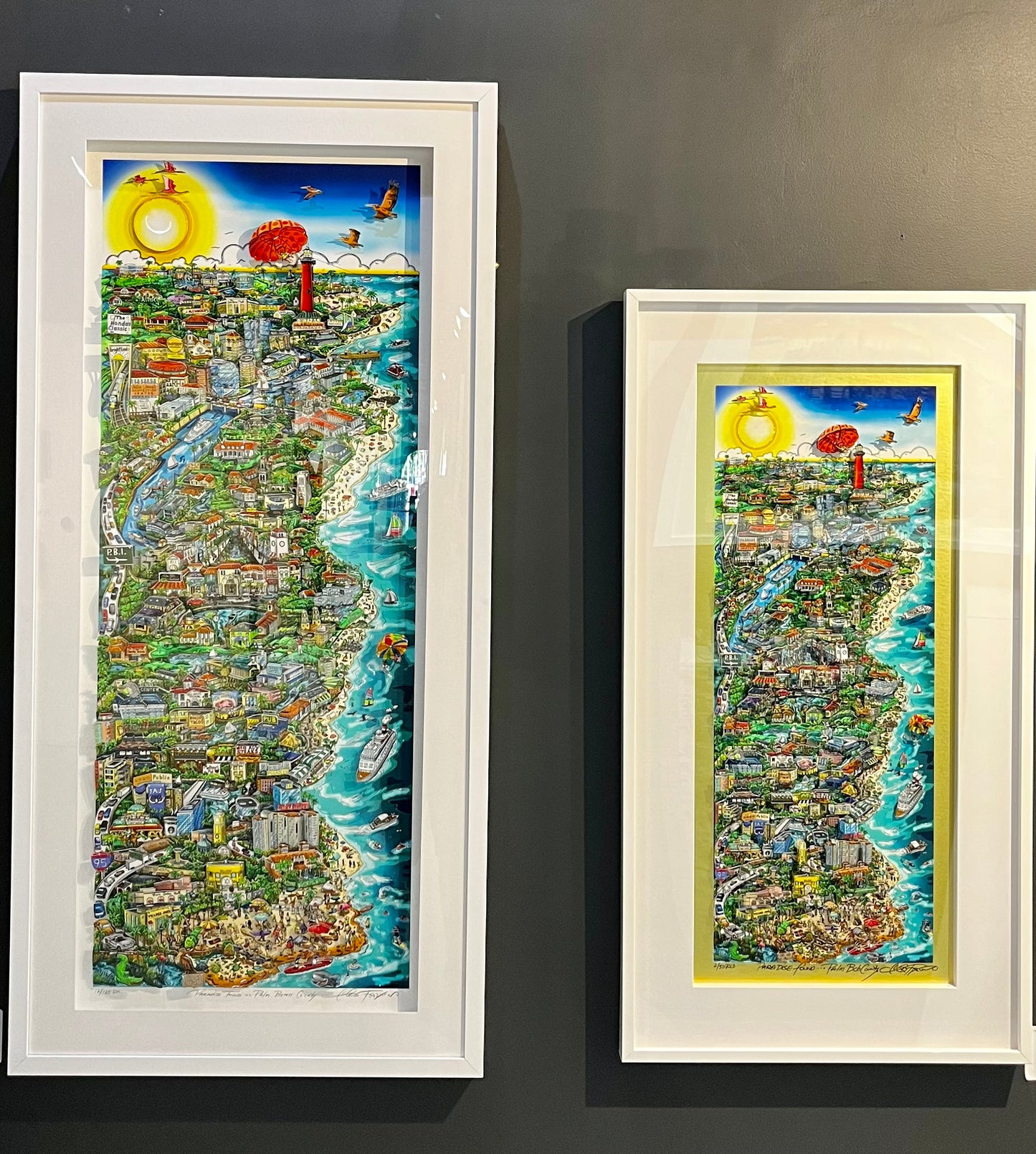 Paradise Found... Palm Beach County - Deluxe Edition - 29” x 61” Framed