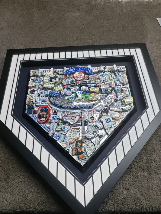 NY Yankees Home Plate Original 1970 - 2000