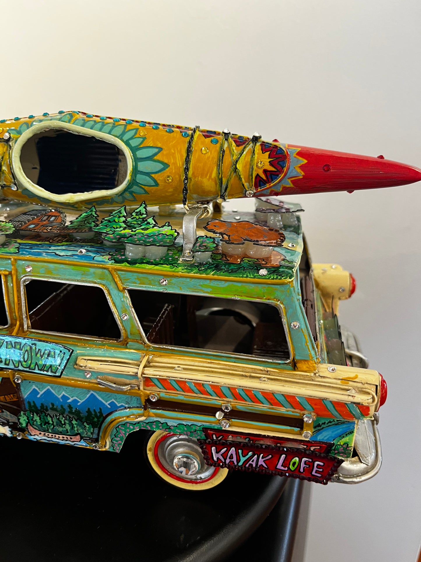 Happy Camper Unique Car Sculpture