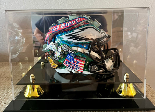 Philadelphia Eagles Mini Helmet SB Logo/Final Score