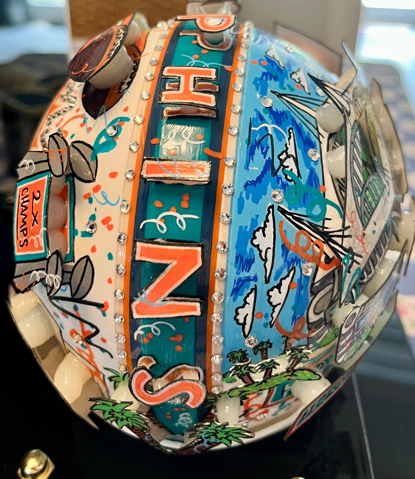 Fazzino NFL Mini Helmets - Miami Dolphins