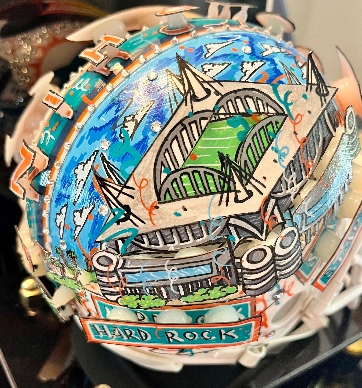 Fazzino NFL Mini Helmets - Miami Dolphins