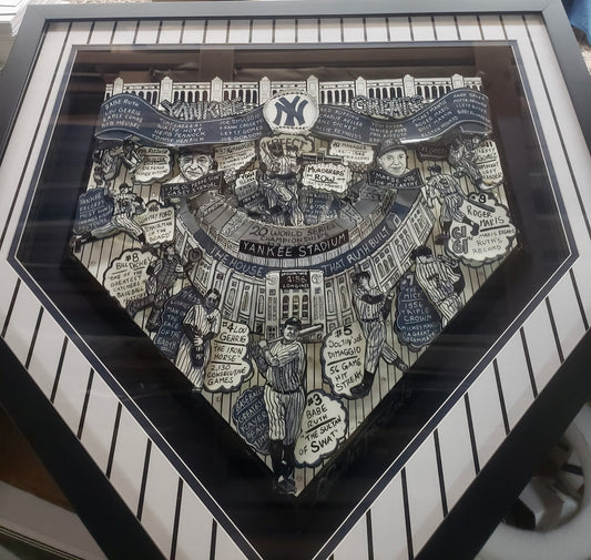 NY Yankees Home Plate Original 1920-1965