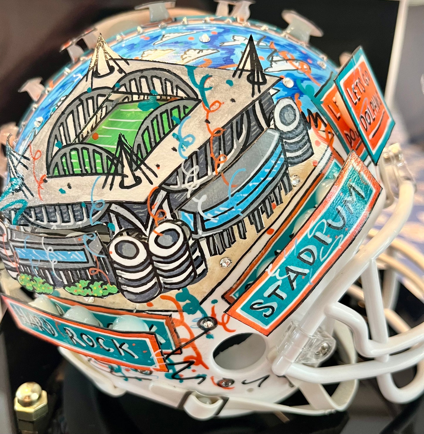 Fazzino NFL Mini Helmets - Miami Dolphins