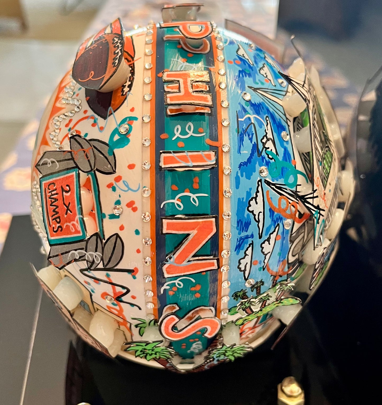Fazzino NFL Mini Helmets - Miami Dolphins