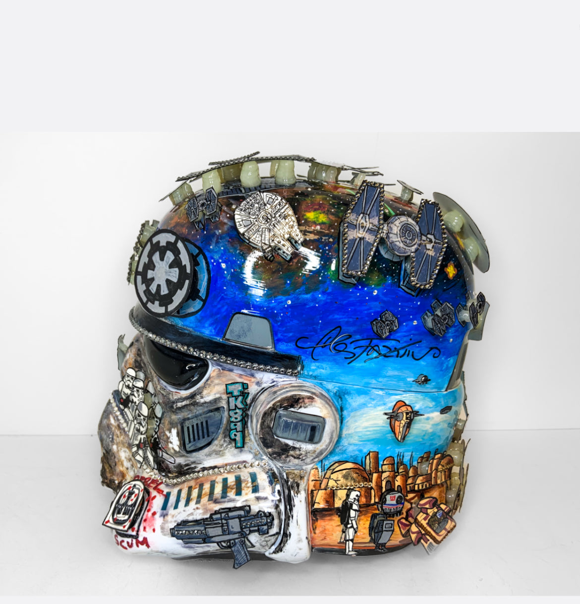 Stormtrooper Unique Helmet Sculpture