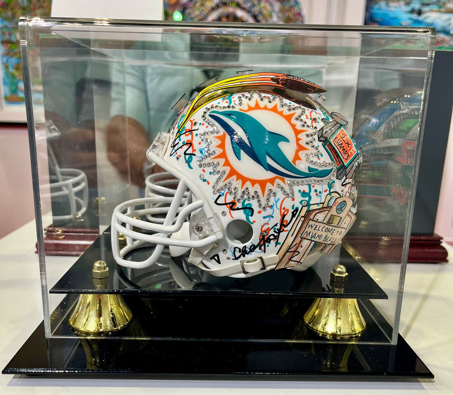 Fazzino NFL Mini Helmets - Miami Dolphins