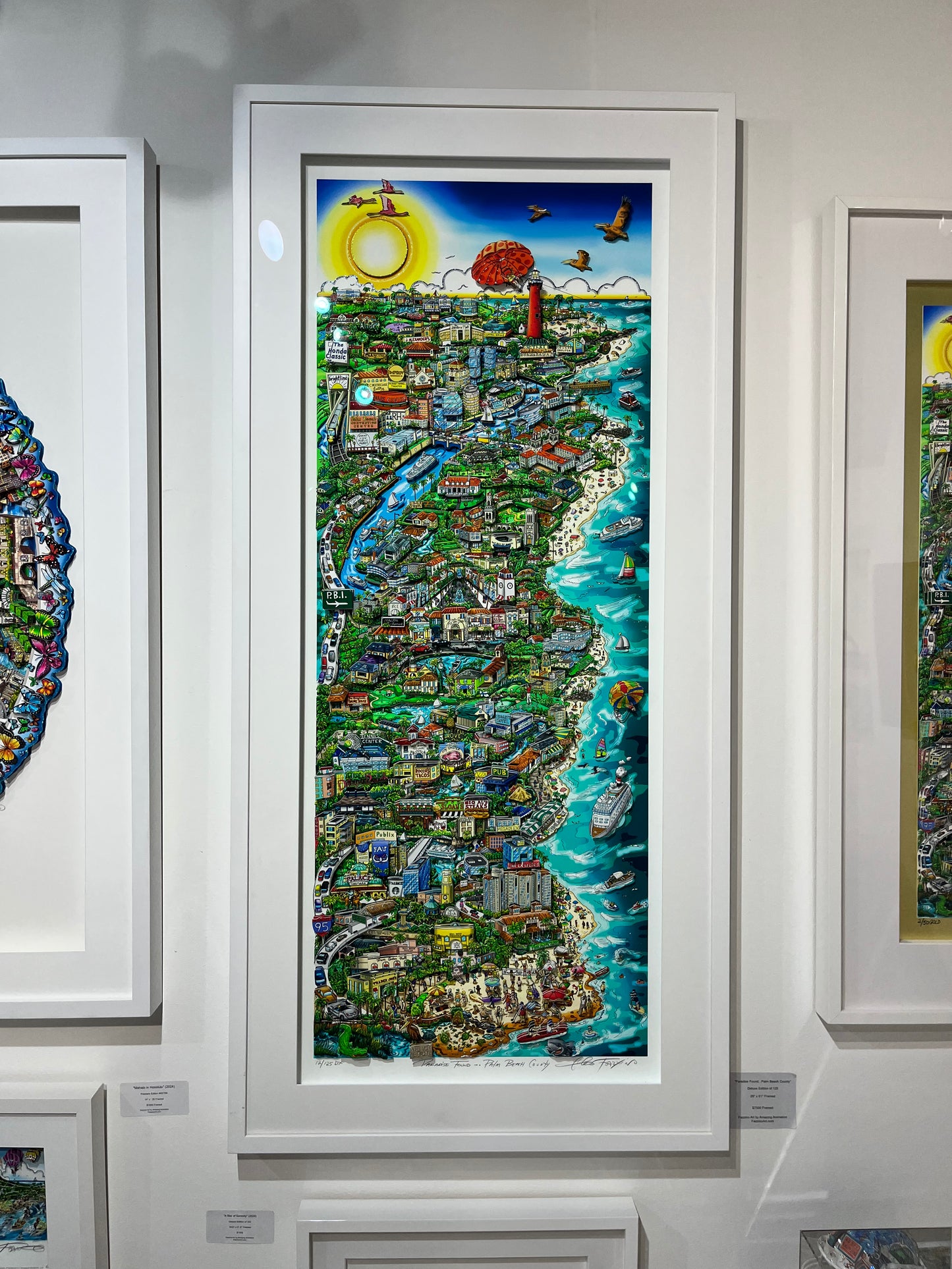 Paradise Found... Palm Beach County - Deluxe Edition - 29” x 61” Framed