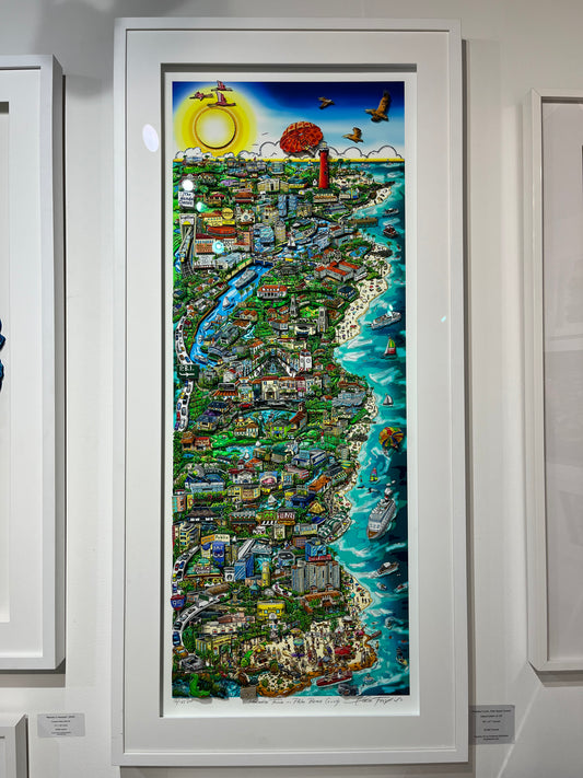Paradise Found... Palm Beach County - Deluxe Edition - 29” x 61” Framed