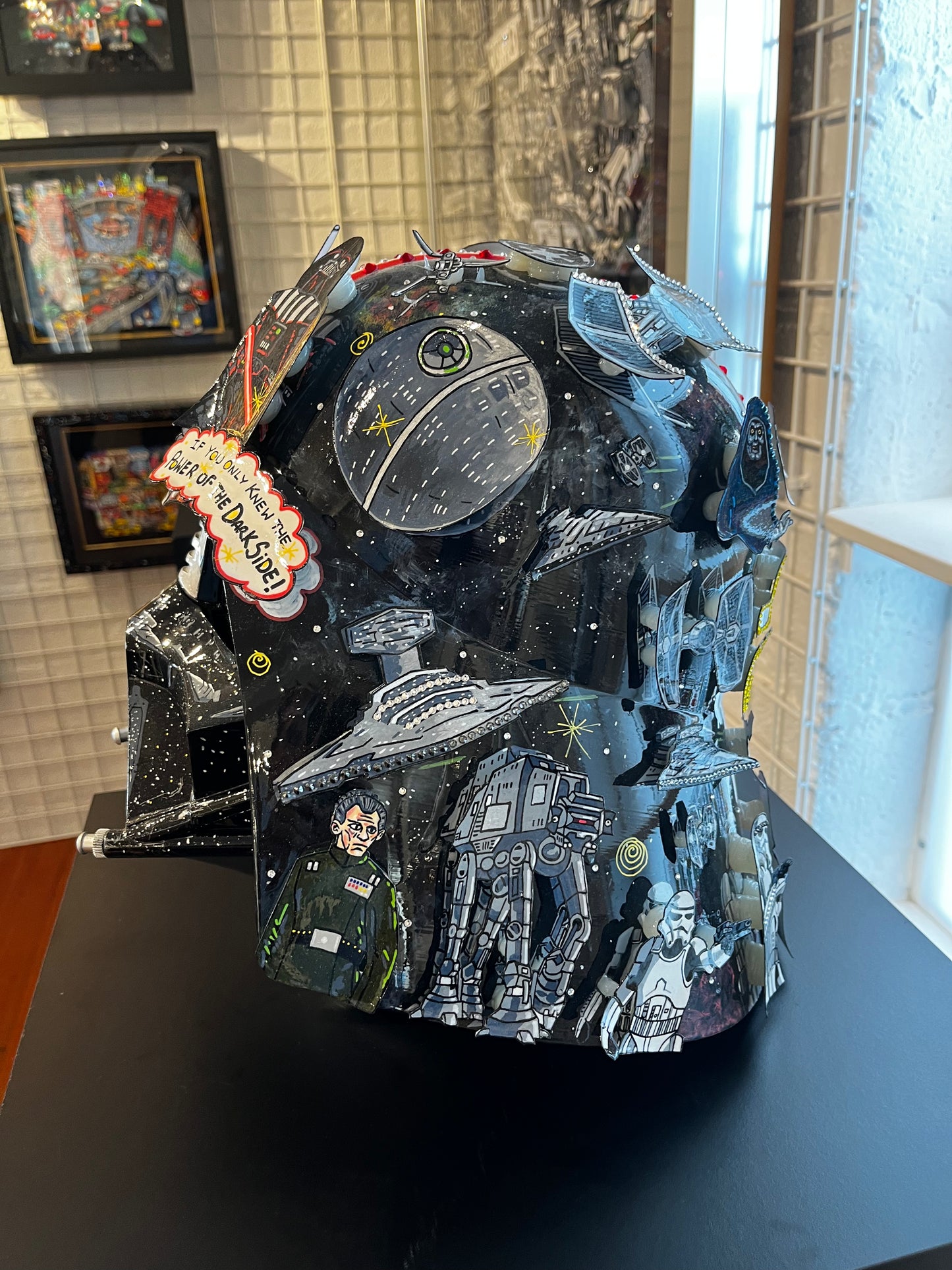 Death Vader Unique Helmet Sculpture