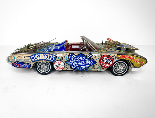 1962 NY Yankees Original 3-D Hand Painted Metal Car