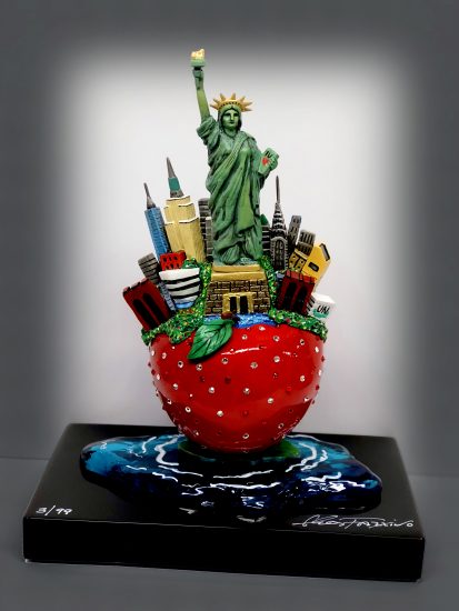 Little Bronze Apple Sculpture