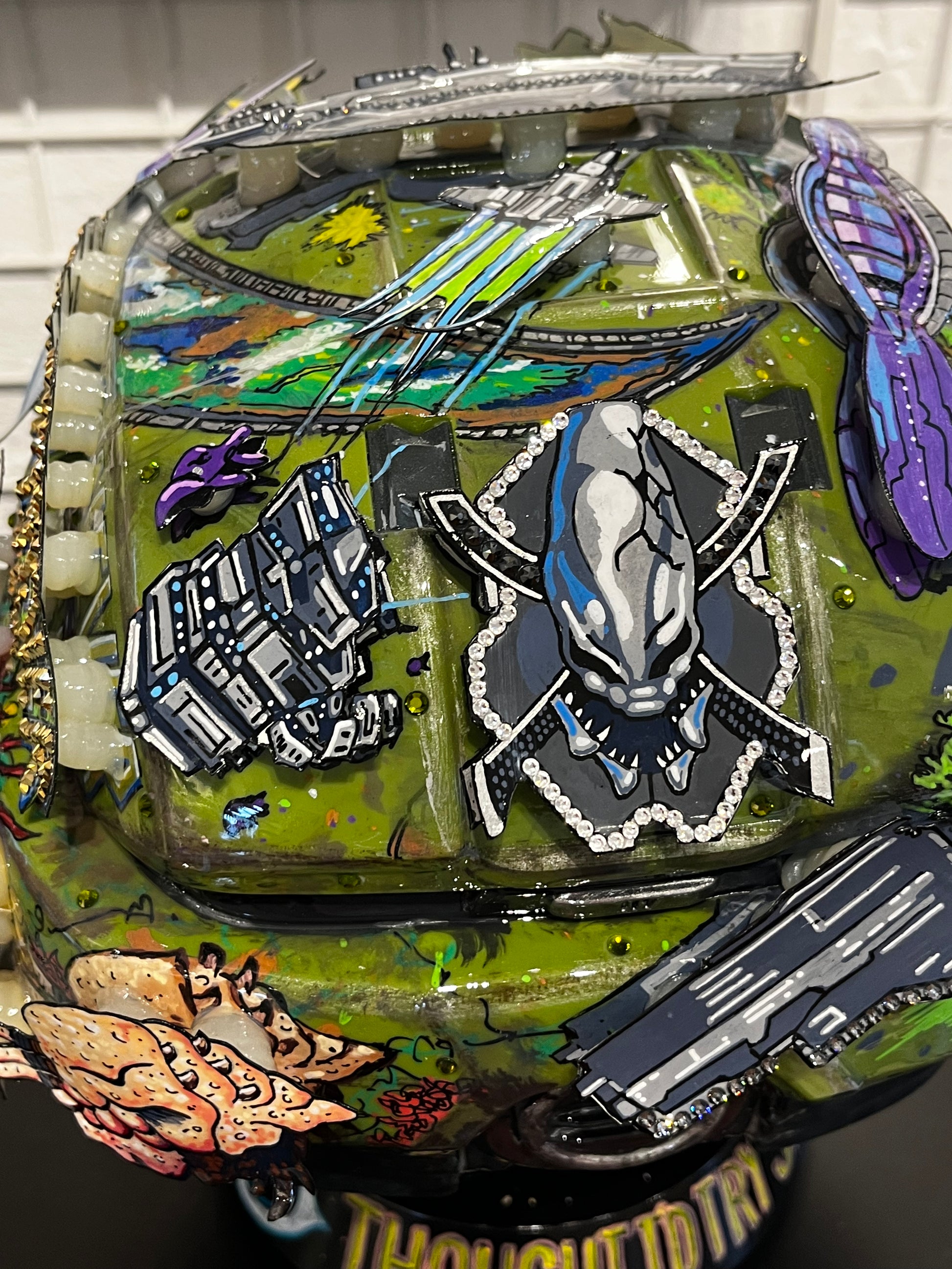custom halo motorcycle helmets Halo Master Chief Unique Helmet Sculpture