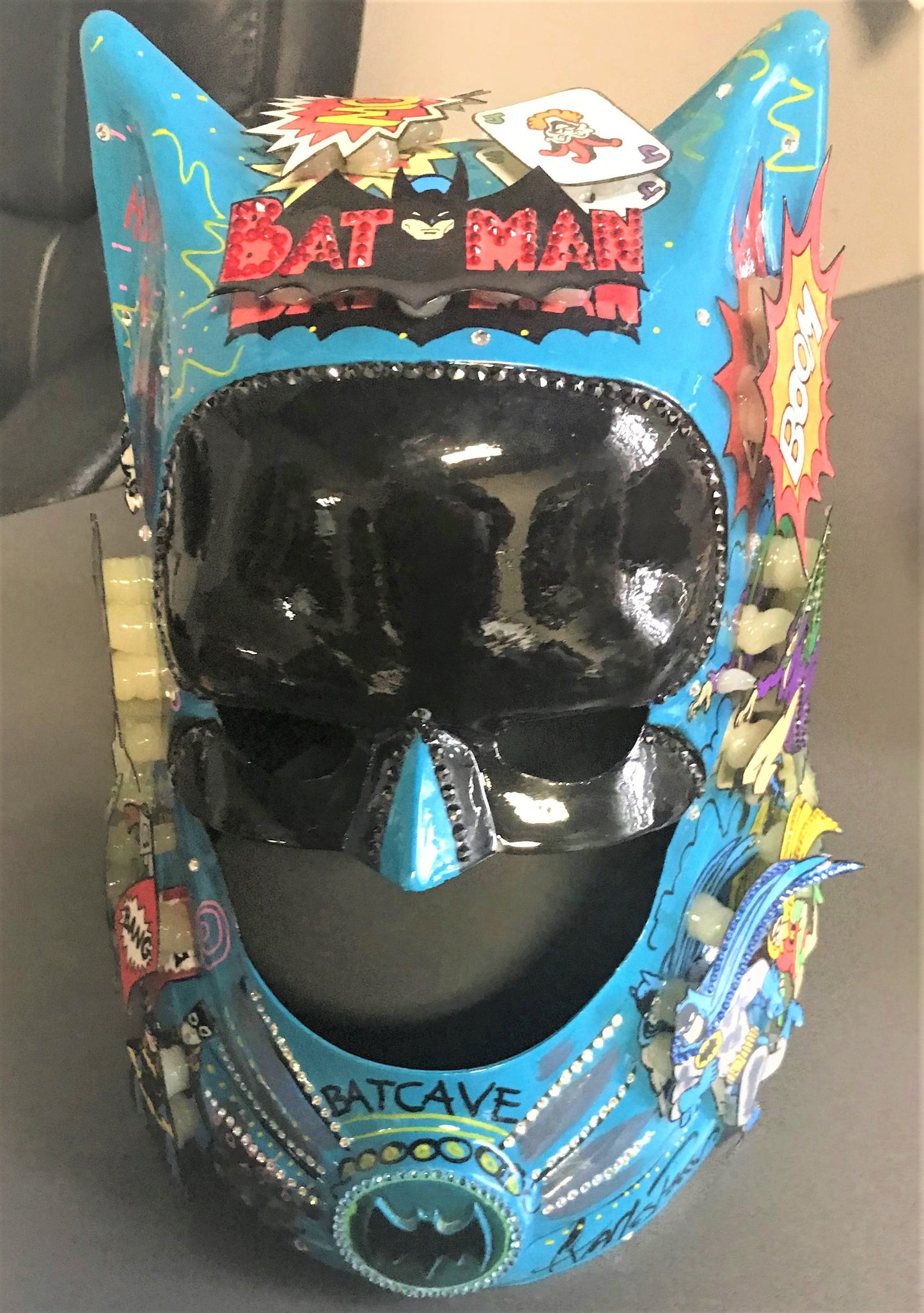 Batman Unique Helmet Sculpture