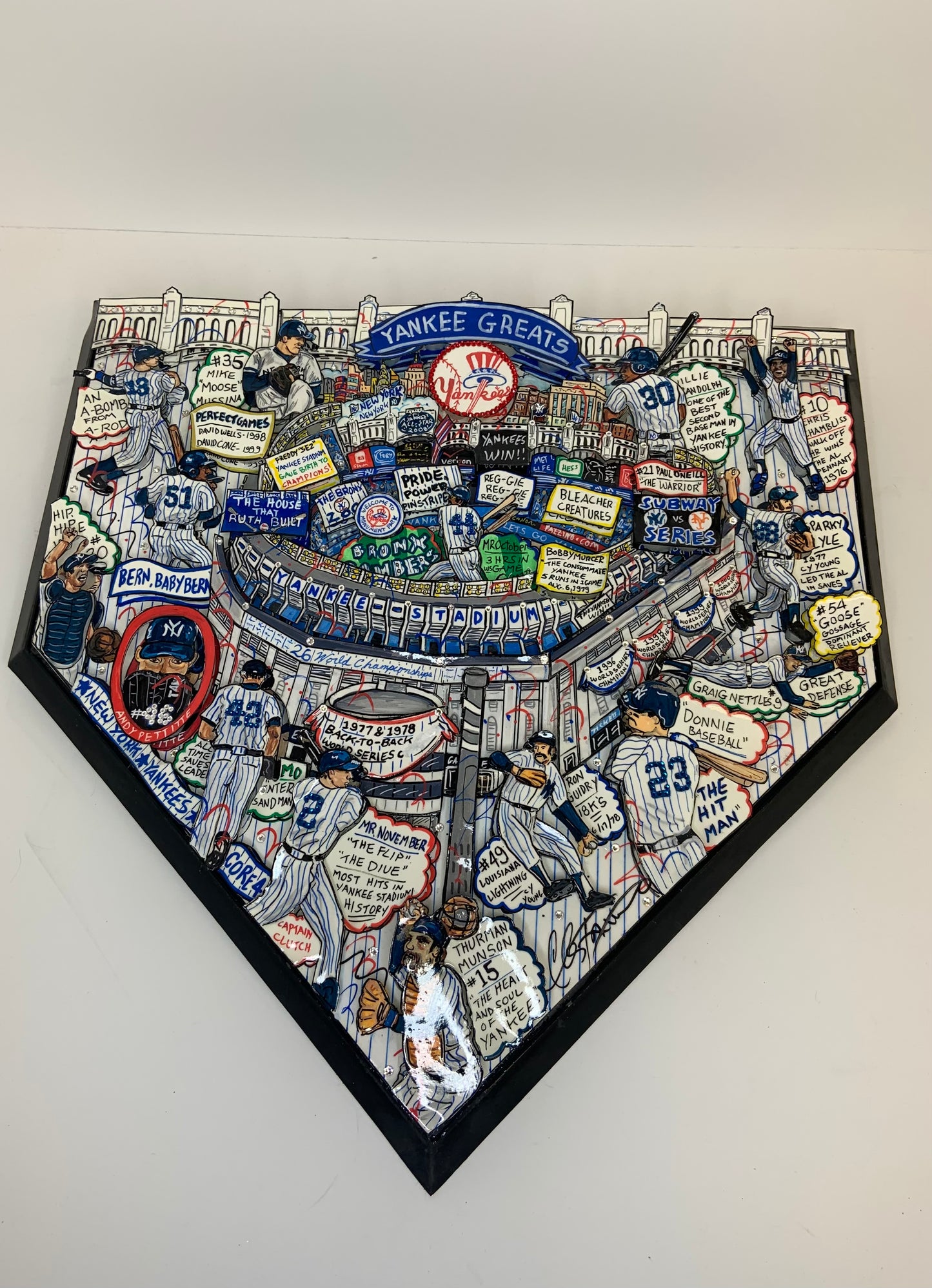 NY Yankees Home Plate Original 1970 - 2000