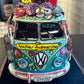 Woodstock VW Bus Hand Painted 3D Metal Sculpture