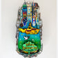 Beatles “Greatest Hits” VW Bus Hand Painted 3D Metal Sculpture