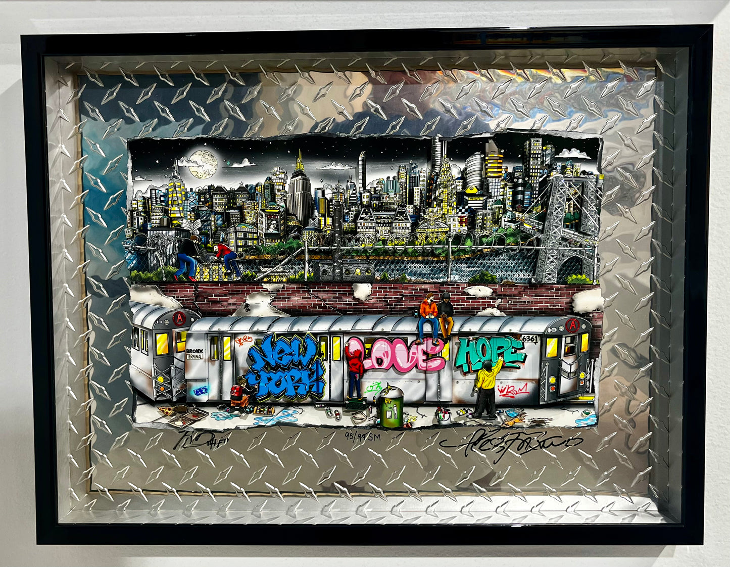 Tagging the Subway CC Edition Framed Tagging the Subway CC Edition Framed
