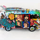 Beatles “Greatest Hits” VW Bus Hand Painted 3D Metal Sculpture