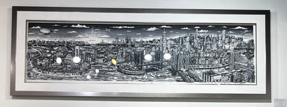 Sunset Over Manhattan Island Mural Premiere Edition