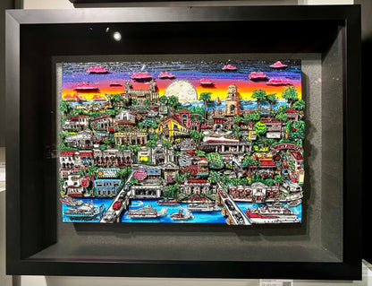 Dining Palm Beach   Original on Canvas
