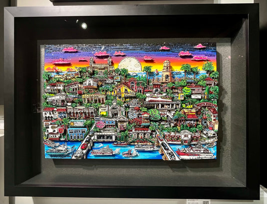 Dining Palm Beach   Original on Canvas