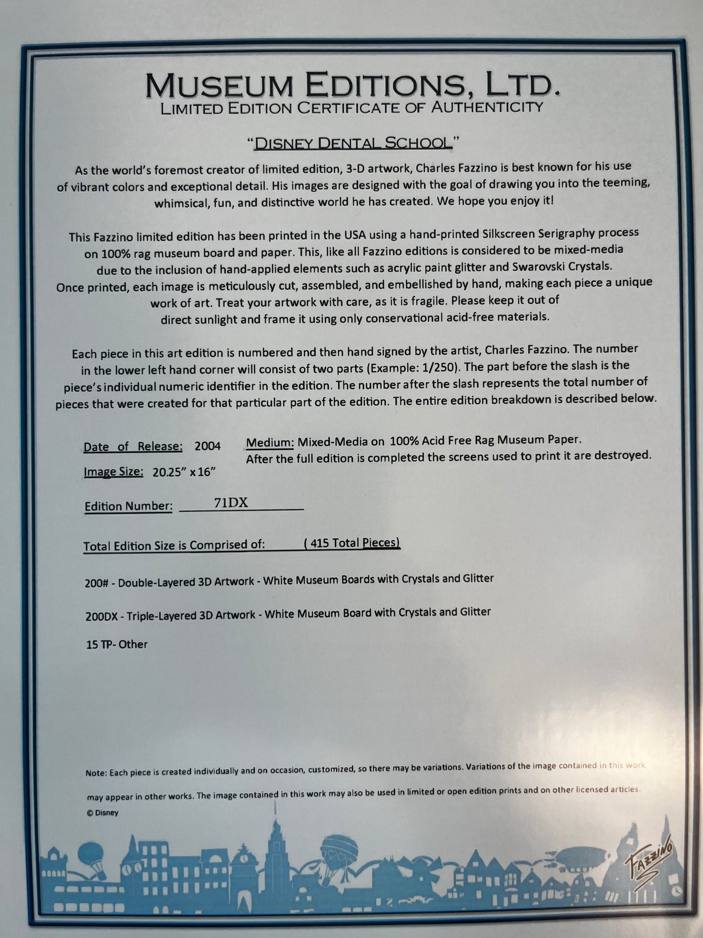 Disney Dental School Orthodontic Version