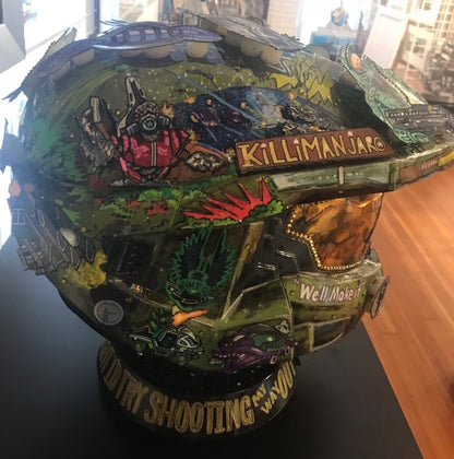 Halo Master Chief Unique Helmet Sculpture