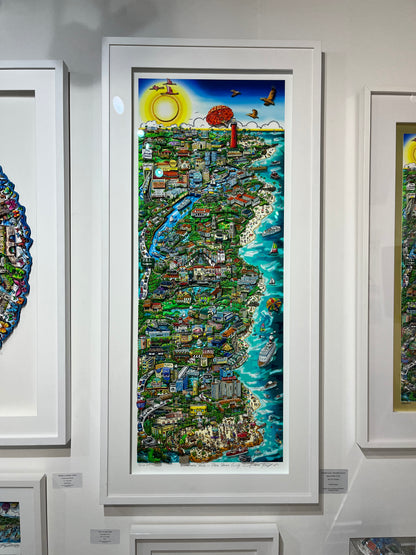 Paradise Found... Palm Beach County - Deluxe Edition - 29” x 61” Framed