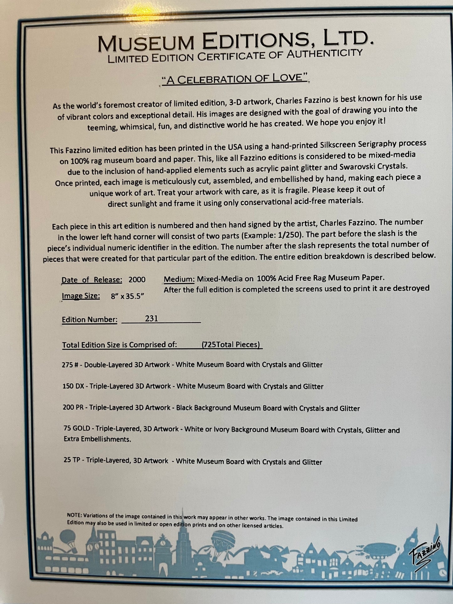 Celebration of Love, Life, Heritage and Spirit Series