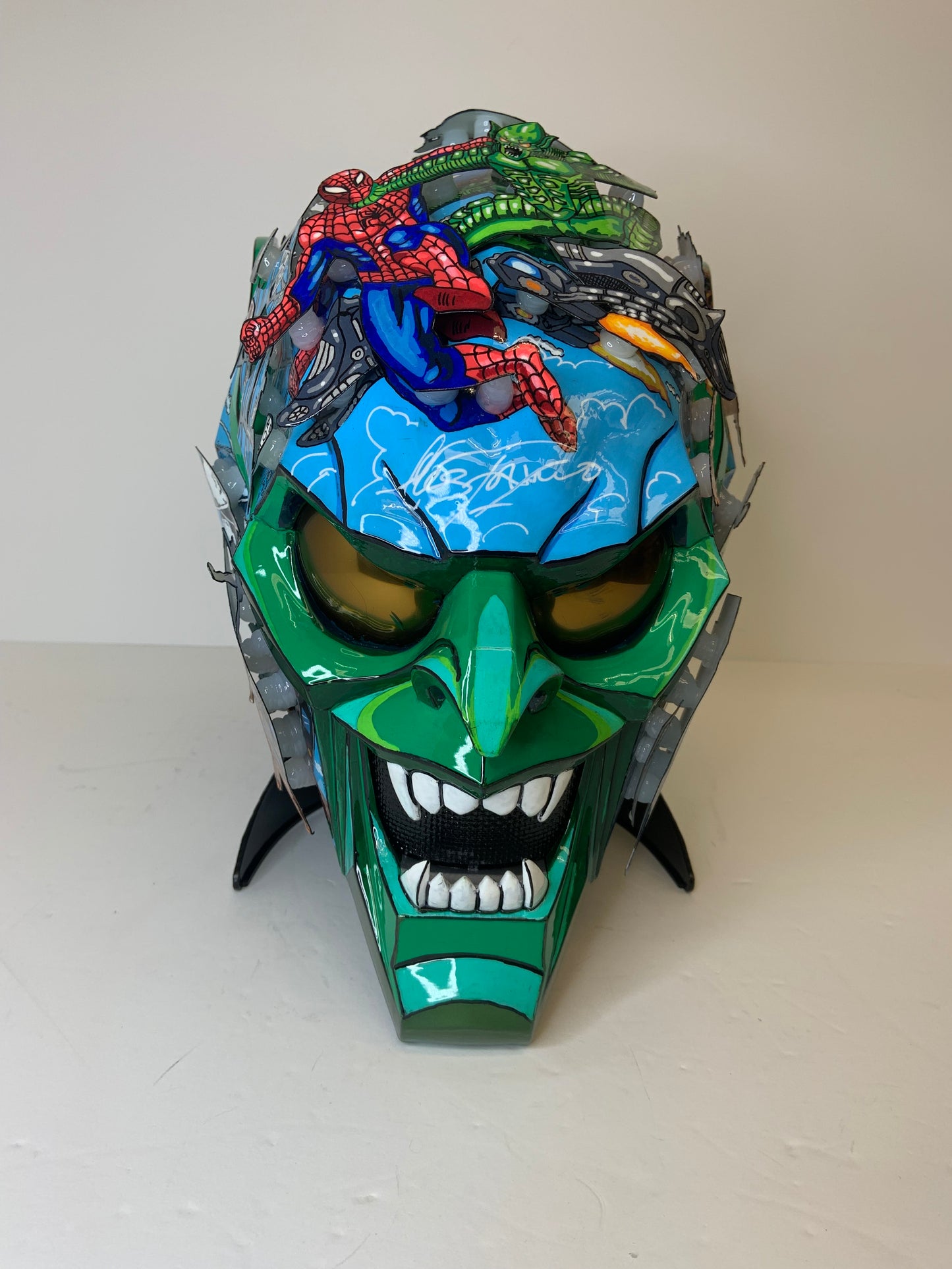 Green Goblin Unique Pop Culture Helmet Sculpture