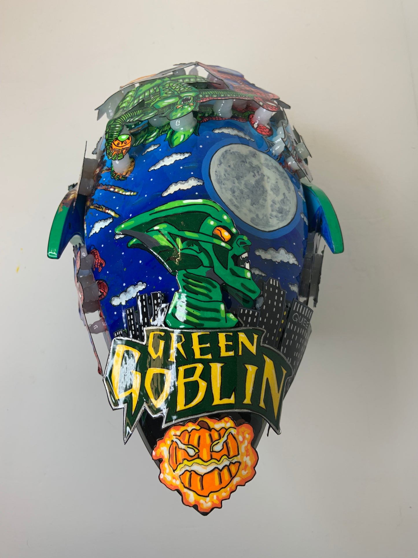 Green Goblin Unique Pop Culture Helmet Sculpture
