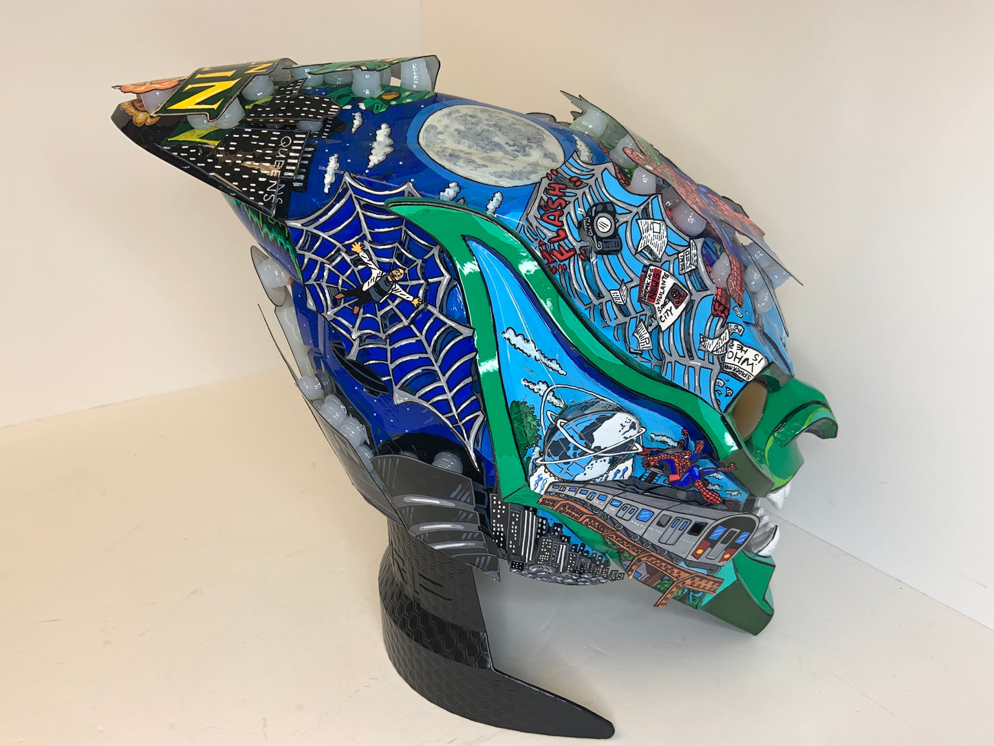 Green Goblin Unique Pop Culture Helmet Sculpture