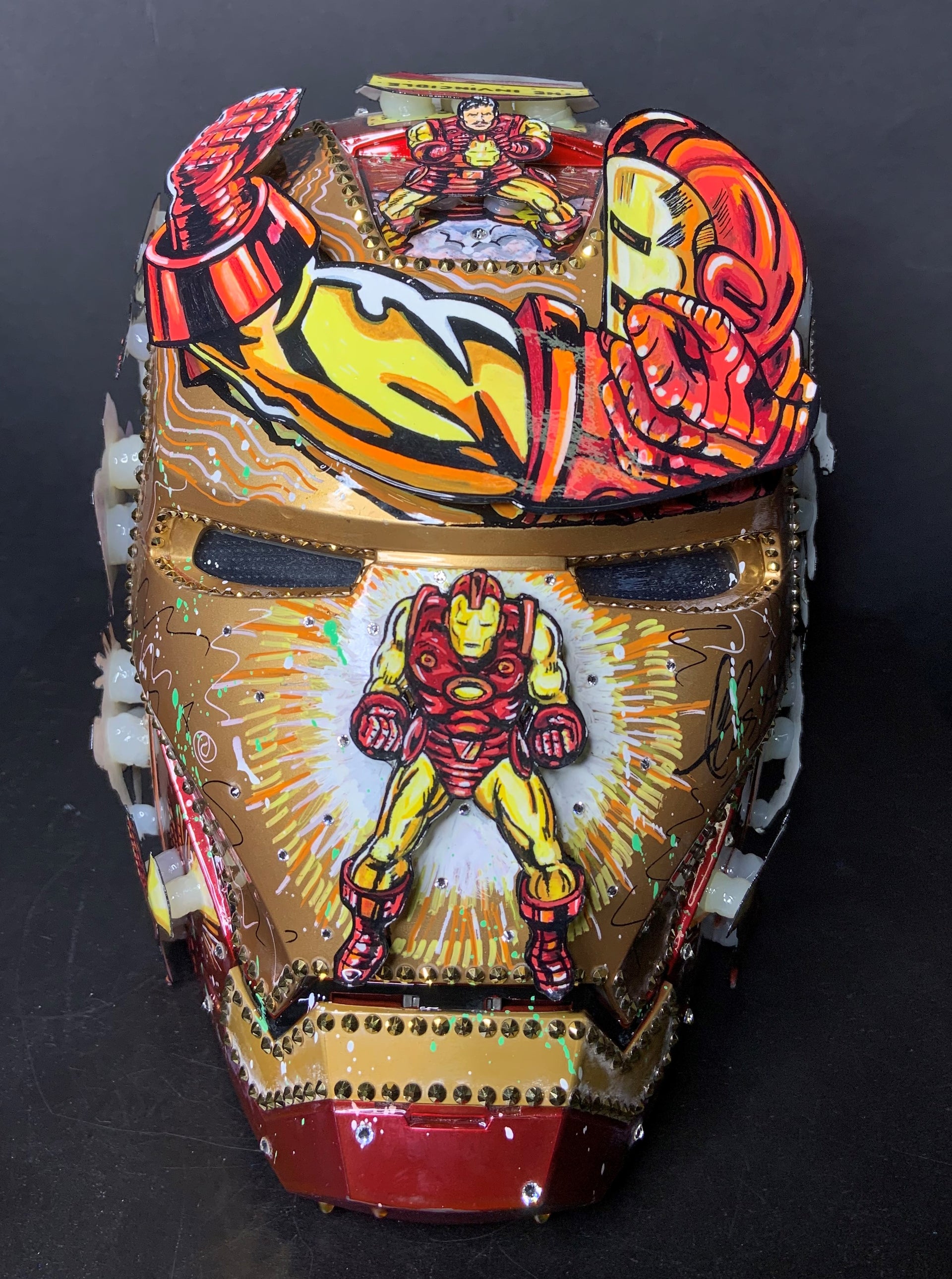 functional iron man helmet Unique Sculpture Okuma Endurance 7ft 2pc Touch wake up 5 Team Rhino Outdoors Bottle Opener Color:Marble Blue