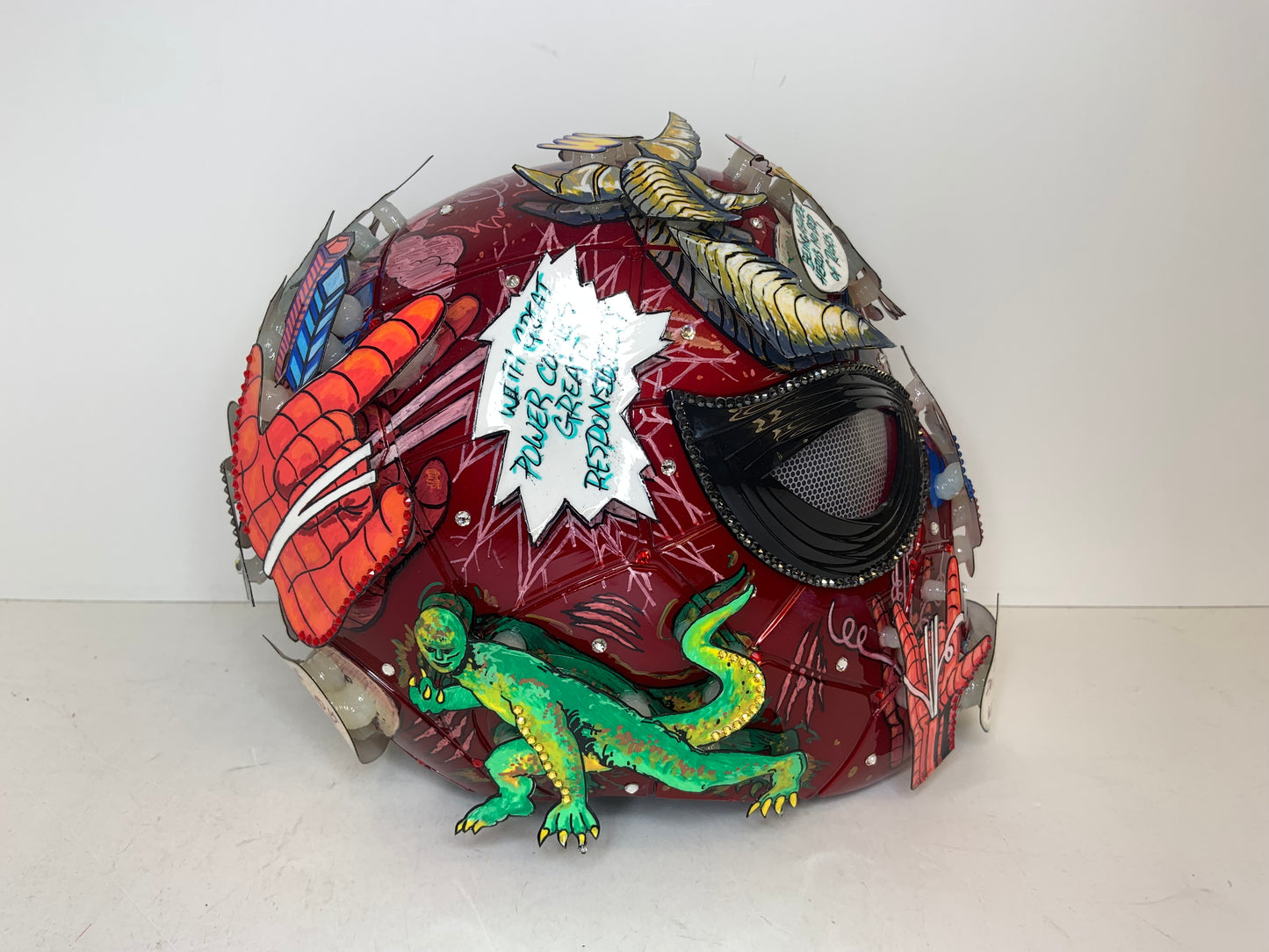 SpiderMan Unique Helmet Sculpture