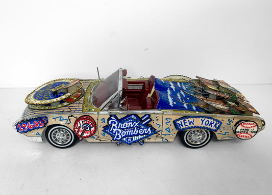 1962 NY Yankees Original 3-D Hand Painted Metal Car