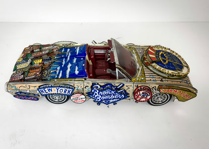 1962 NY Yankees Original 3-D Hand Painted Metal Car