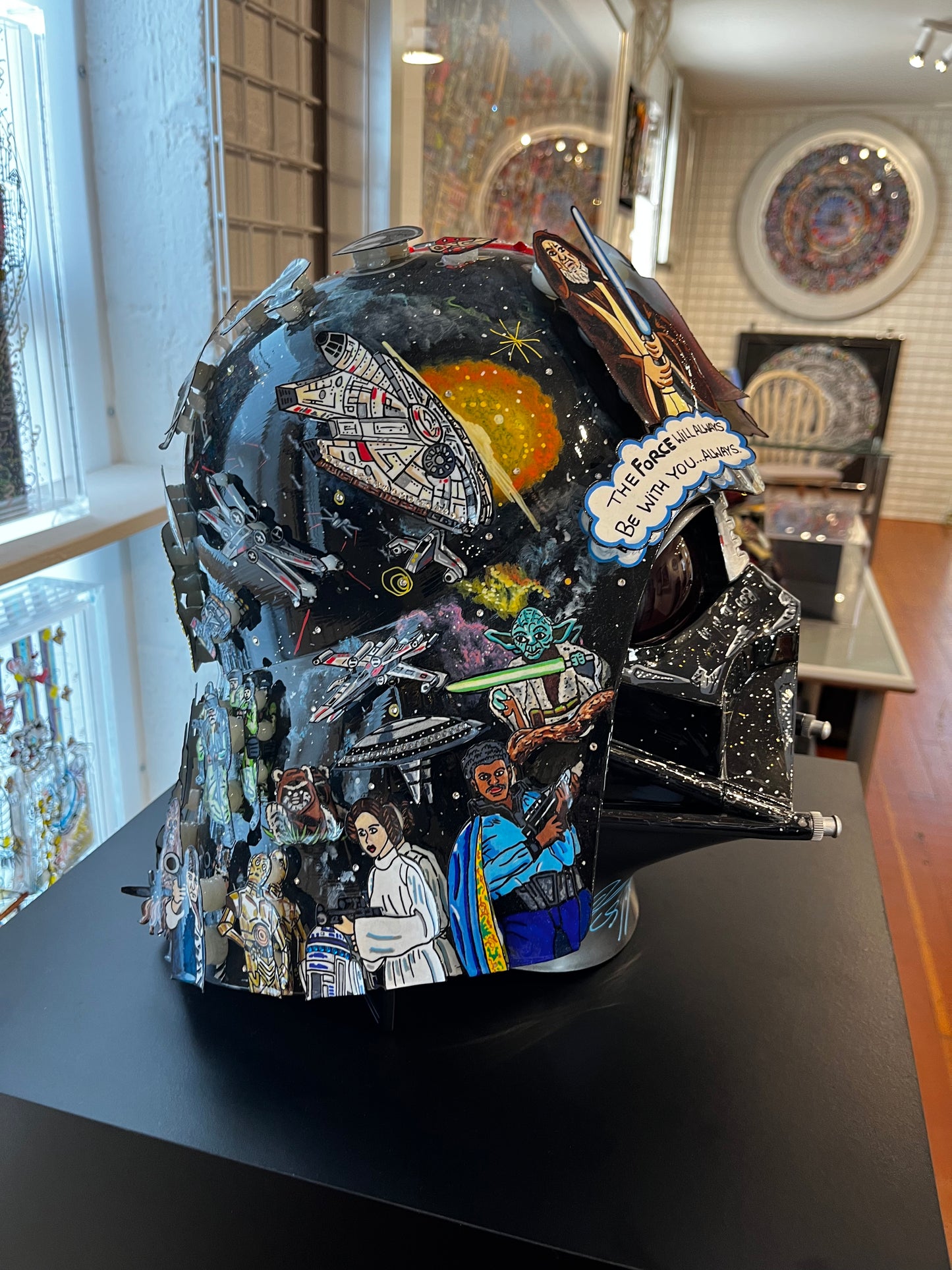 Death Vader  Unique Helmet Sculpture