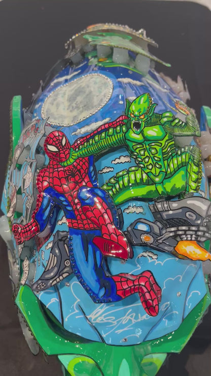 Green Goblin Unique Pop Culture Helmet Sculpture