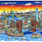 Sunset Over Manhattan Island Mural