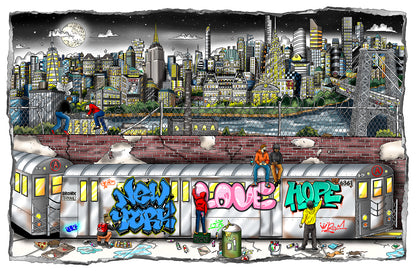 Tagging the Subway CC Edition Framed