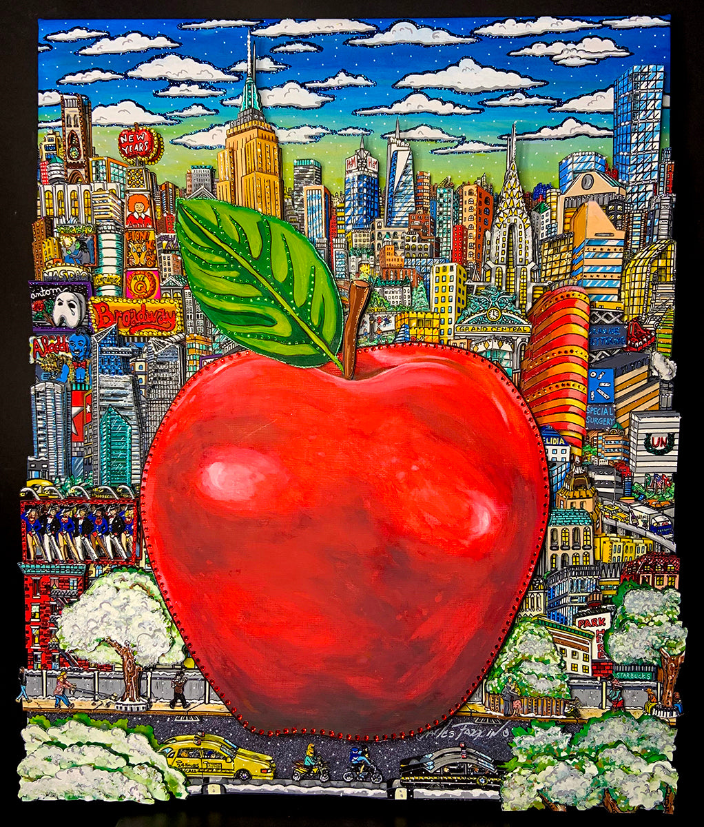 The Big Red Apple in the Center of NYC - Original