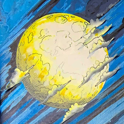 Stormy Moon Over New York - Original
