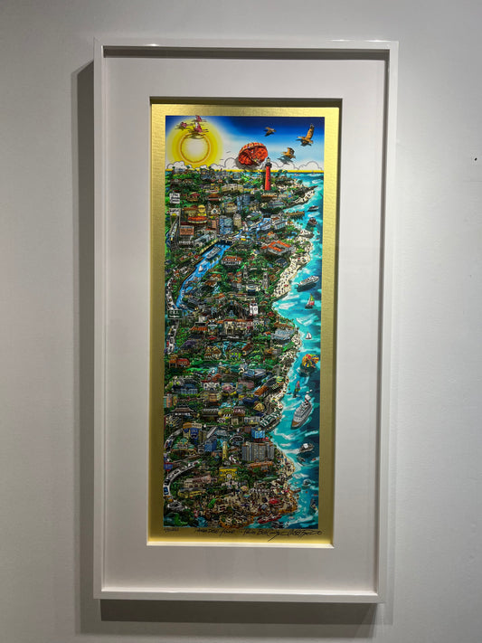 Paradise Found... Palm Beach County -  Gold Edition 42” or 48” Framed