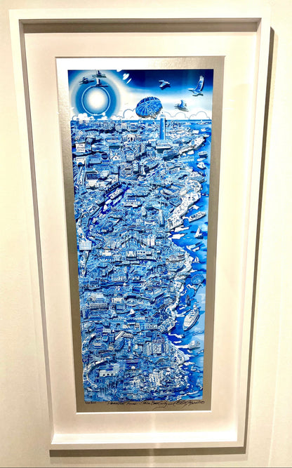 Paradise Found... Palm Beach County - Blue Edition 46” or 48” Framed