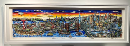 Sunset Over Manhattan Island Mural Premiere Edition