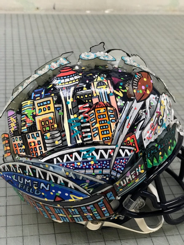 Fazzino  NFL Mini Helmets - Seattle Seahawks