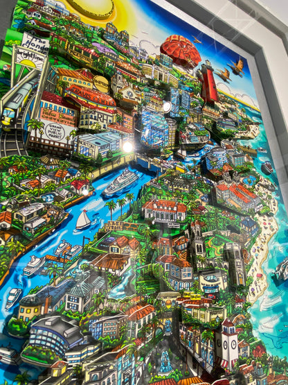 Paradise Found... Palm Beach County - PRDX Edition - 82” Tall Framed