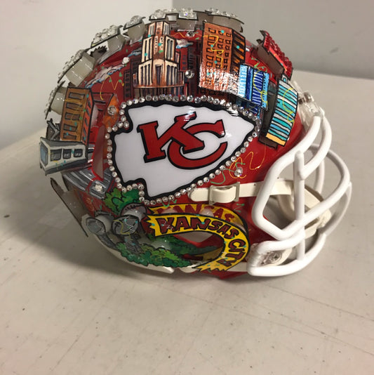 Fazzino  NFL Mini Helmets- KC Chiefs