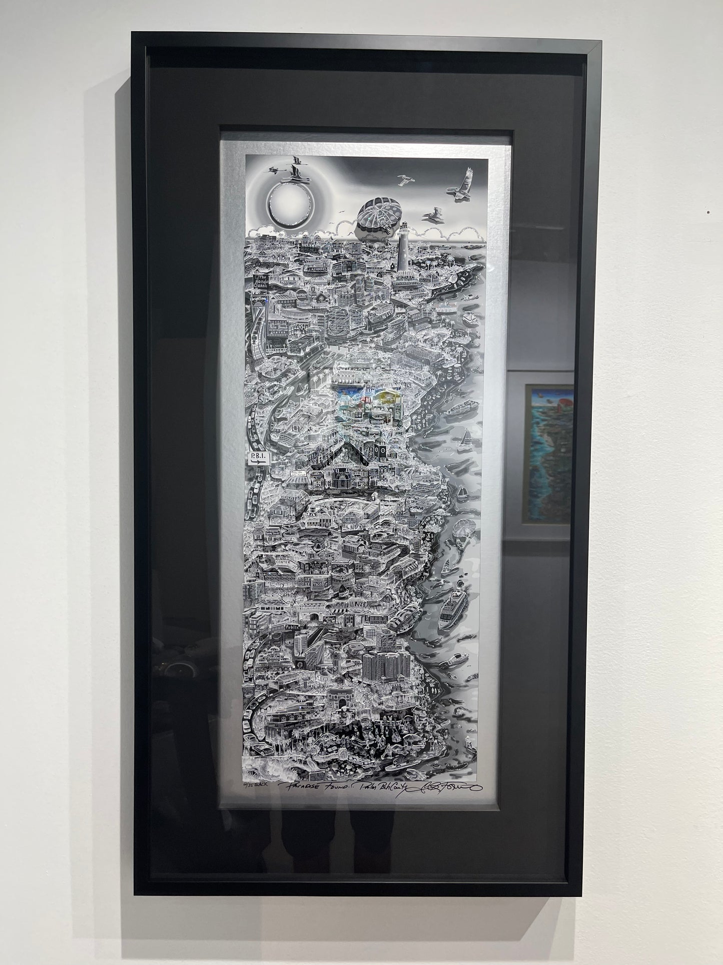 Paradise Found... Palm Beach County - Black Edition 42” or 48” Framed